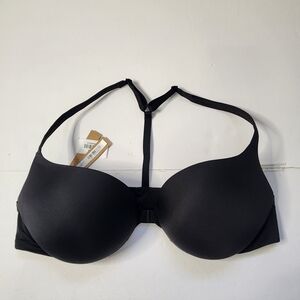 Skims Ultimate Push Up Front Closure Bra Womens 38C Onyx Adjustable T Strap Back